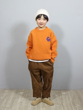 「アイテム（ニット/セーター）」を使った、Ｒ兄弟さん（キッズ・124cm）の秋コーディネート
