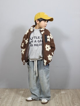 「アイテム（ブルゾン）」を使った、Ｒ兄弟さん（キッズ・124cm）の冬コーディネート