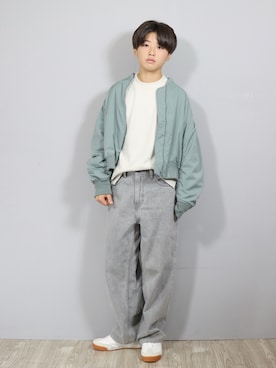 「アイテム（ジャケット/アウター）」を使った、Ｒ兄弟さん（キッズ・157cm）の秋コーディネート