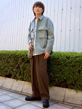「JUNRED（ジュンレッド）のアイテム（バッグ）」を使った、omatsuさん（メンズ・169cm）の秋コーディネート