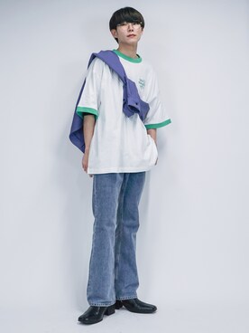 「re_k by JUNRED（レクバイジュンレッド）のアイテム（パンツ）」を使った、omatsuさん（メンズ・169cm）の夏コーディネート