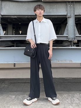 「JUNRED（ジュンレッド）のアイテム（バッグ）」を使った、omatsuさん（メンズ・169cm）の夏コーディネート