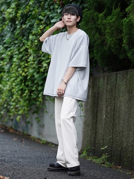 「Dr. Martens（ドクターマーチン）のアイテム（サンダル）」を使った、omatsuさん（メンズ・169cm）の夏コーディネート