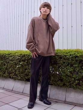 「JUNRED（ジュンレッド）のアイテム（スウェット）」を使った、omatsuさん（メンズ・169cm）の秋コーディネート
