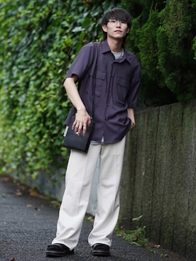 「Dr. Martens（ドクターマーチン）のアイテム（サンダル）」を使った、omatsuさん（メンズ・169cm）の夏コーディネート