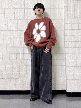 「re_k by JUNRED（レクバイジュンレッド）のアイテム（ニット/セーター）」を使った、omatsuさん（メンズ・169cm）の秋コーディネート