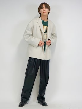 「re_k by JUNRED（レクバイジュンレッド）のアイテム（スウェット）」を使った、omatsuさん（メンズ・169cm）の秋コーディネート