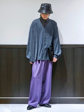 「JUNRED（ジュンレッド）のアイテム（帽子）」を使った、omatsuさん（メンズ・169cm）の冬コーディネート