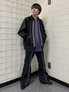 「re_k by JUNRED（レクバイジュンレッド）のアイテム（スウェット）」を使った、omatsuさん（メンズ・169cm）の秋コーディネート