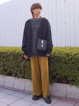 「JUNRED（ジュンレッド）のアイテム（バッグ）」を使った、omatsuさん（メンズ・169cm）の冬コーディネート