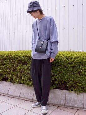 「JUNRED（ジュンレッド）のアイテム（帽子）」を使った、omatsuさん（メンズ・169cm）の秋コーディネート