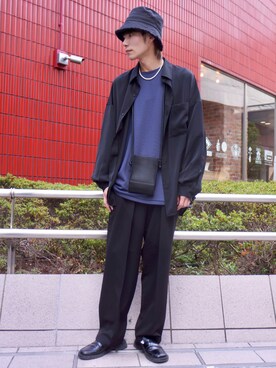 「JUNRED（ジュンレッド）のアイテム（帽子）」を使った、omatsuさん（メンズ・169cm）の秋コーディネート