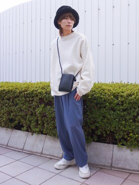 「JUNRED（ジュンレッド）のアイテム（スウェット）」を使った、omatsuさん（メンズ・169cm）の冬コーディネート