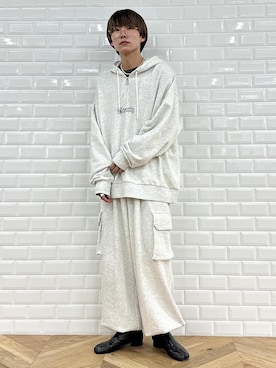 「re_k by JUNRED（レクバイジュンレッド）のアイテム（パーカー）」を使った、omatsuさん（メンズ・169cm）の秋コーディネート
