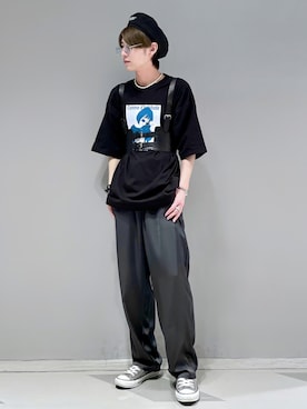 「JUNRED（ジュンレッド）のアイテム（リング）」を使った、omatsuさん（メンズ・169cm）の夏コーディネート