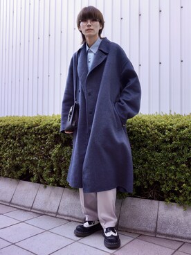 「JUNRED（ジュンレッド）のアイテム（トレンチコート）」を使った、omatsuさん（メンズ・169cm）の秋コーディネート