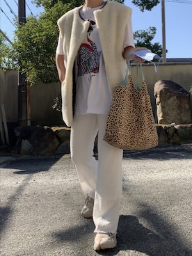 「大阪」｜「アイテム（ブルゾン）」を使った、rnalさん（レディース・158cm）の秋コーディネート