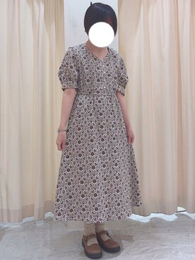 Ehka Sopo エヘカ ソポ レディース のワンピース ドレス ホワイト 白色系 花柄 ボタニカル柄 コーディネート Zozotown