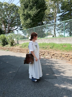 「アイテム（レインシューズ）」を使った、ajさん（レディース・154cm）の秋コーディネート