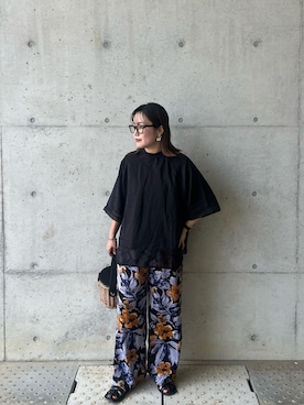 「アイテム（その他トップス）」を使った、kunchan1227さん（レディース・155cm）の夏コーディネート