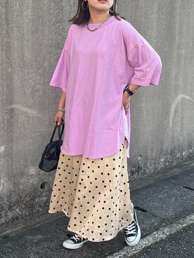「バックロゴ」｜「アイテム（バッグ）」を使った、kunchan1227さん（レディース・155cm）の夏コーディネート