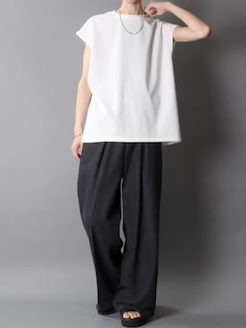 「アイテム（タンクトップ）」を使った、Kanoさん（メンズ・178cm）の夏コーディネート