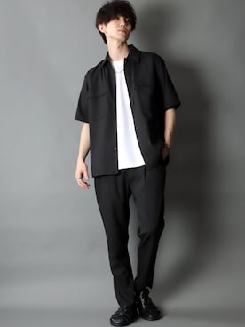 「SITRY（シトリー）のアイテム（セットアップ）」を使った、Kanoさん（メンズ・178cm）の春コーディネート