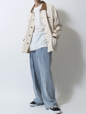 「アイテム（カバーオール）」を使った、SITRYさん（メンズ・181cm）の秋コーディネート