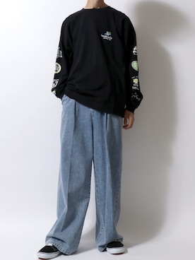 「Mark Gonzales（マーク・ゴンザレス）のアイテム」を使った、Kanoさん（メンズ・178cm）の秋コーディネート