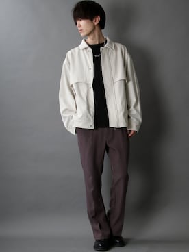 「SITRY（シトリー）のアイテム（ブルゾン）」を使った、Kanoさん（メンズ・178cm）の冬コーディネート