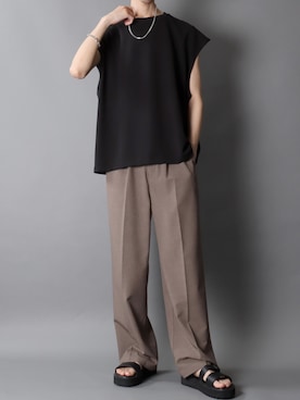「アイテム（ファッション雑貨）」を使った、Kanoさん（メンズ・181cm）の夏コーディネート
