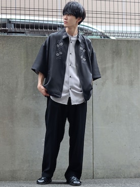 「SITRY（シトリー）のアイテム（ブルゾン）」を使った、Kanoさん（メンズ・178cm）の夏コーディネート
