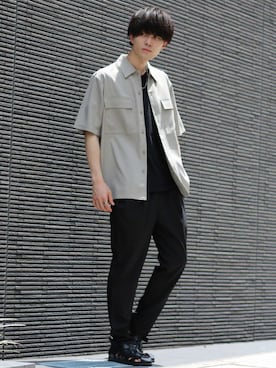 「SITRY（シトリー）のアイテム（セットアップ）」を使った、Kanoさん（メンズ・178cm）の夏コーディネート