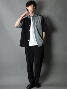 「SITRY（シトリー）のアイテム（セットアップ）」を使った、Kanoさん（メンズ・178cm）の春コーディネート