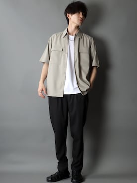 「SITRY（シトリー）のアイテム（セットアップ）」を使った、Kanoさん（メンズ・178cm）の春コーディネート