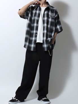「VANS（バンズ）のアイテム」を使った、SITRYさん（メンズ・181cm）の夏コーディネート