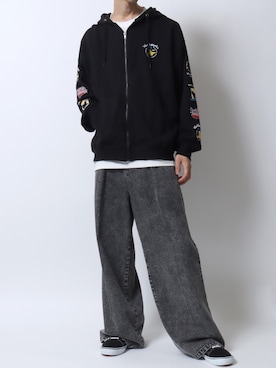 「Levi's（リーバイス）のアイテム」を使った、SITRYさん（メンズ・181cm）の春コーディネート