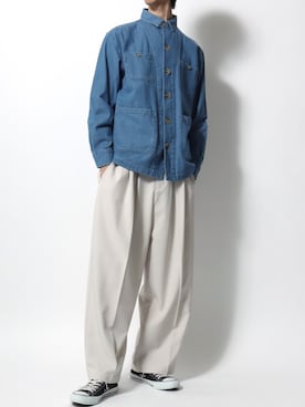 「SITRY（シトリー）のアイテム（パンツ）」を使った、SITRYさん（メンズ・181cm）の春コーディネート