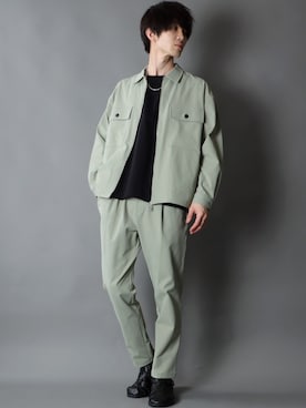 「SITRY（シトリー）のアイテム（セットアップ）」を使った、Kanoさん（メンズ・178cm）の春コーディネート