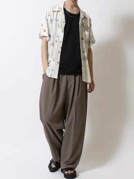 「SITRY（シトリー）のアイテム」を使った、SITRYさん（メンズ・181cm）の夏コーディネート