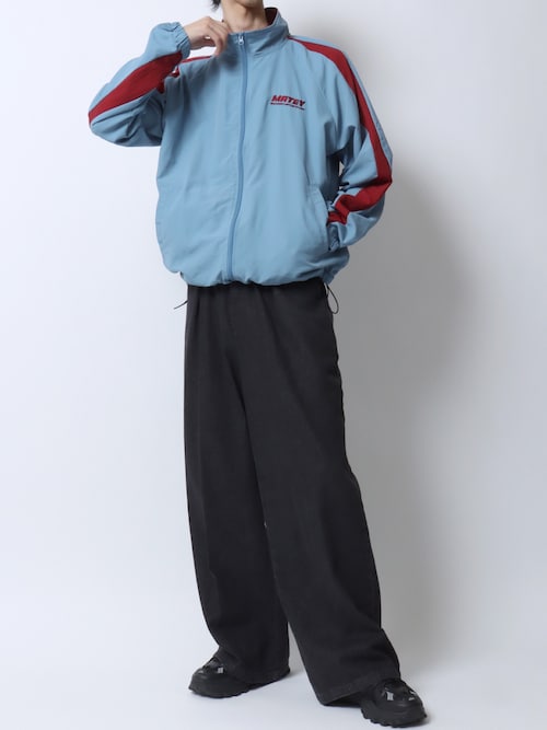 セール】Wave Switching Nylon Track Jacket/オーバーサイズ ウェーブ