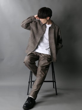 「SITRY（シトリー）のアイテム（セットアップ）」を使った、Kanoさん（メンズ・178cm）の秋コーディネート