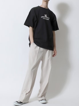 「アイテム（スラックス）」を使った、Kanoさん（メンズ・181cm・20代）の夏コーディネート