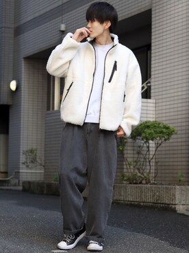 「SITRY（シトリー）のアイテム（ブルゾン）」を使った、Kanoさん（メンズ・178cm）の秋コーディネート