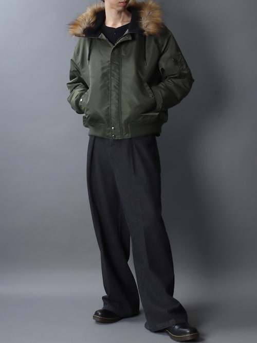 セール】SITRY Heavy Nylon Twill N-2B Flight Jacket/別注 ヘビー