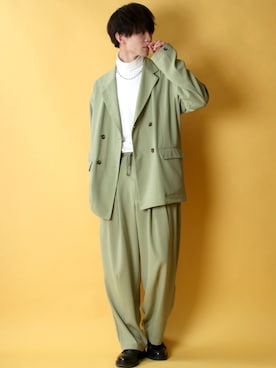 「SITRY（シトリー）のアイテム（セットアップ）」を使った、Kanoさん（メンズ・178cm）の冬コーディネート
