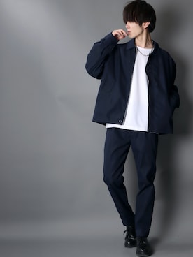 「SITRY（シトリー）のアイテム（セットアップ）」を使った、Kanoさん（メンズ・178cm）の春コーディネート