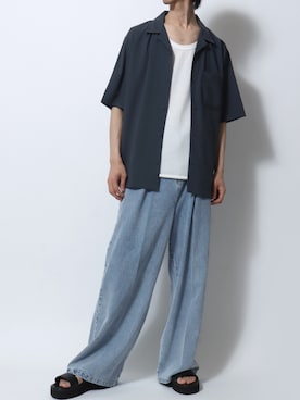「Levi's（リーバイス）のアイテム」を使った、SITRYさん（メンズ・181cm）の夏コーディネート