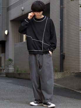 「SITRY（シトリー）のアイテム」を使った、SITRYさん（メンズ・178cm）の秋コーディネート