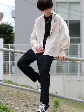 「デニムっていいよね」｜「アイテム（アクセサリー）」を使った、Kanoさん（メンズ・178cm）の夏コーディネート